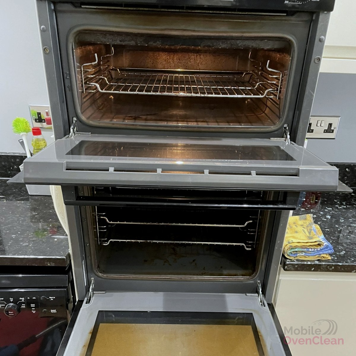 Double oven before cleaning Dudley